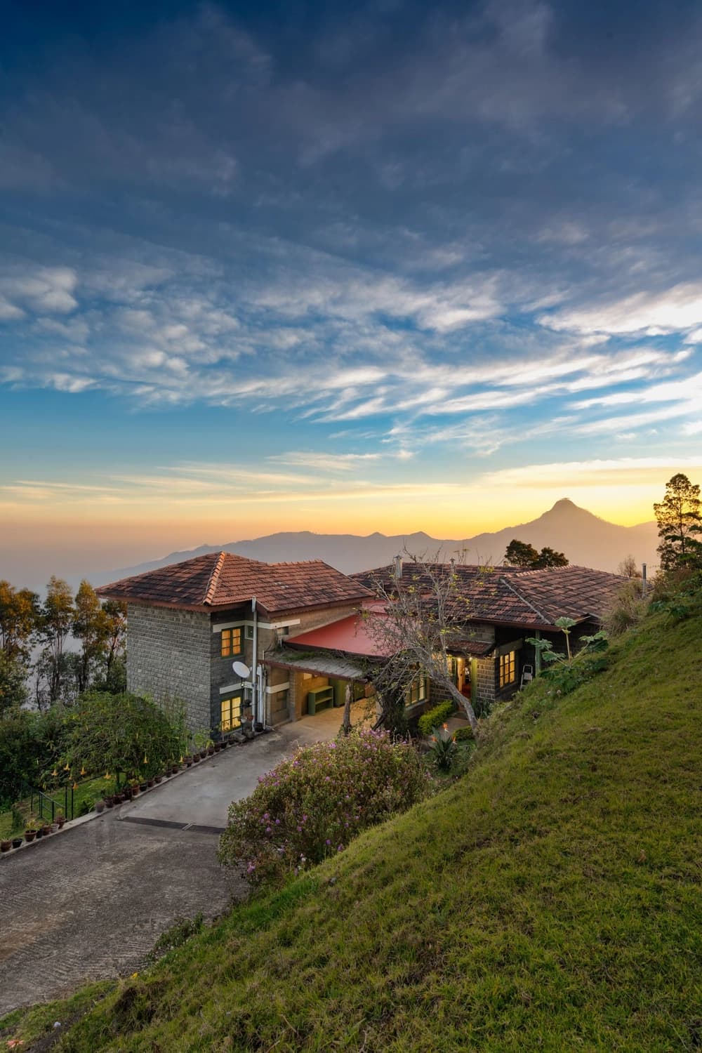 Sunrise behind Mt Perumal