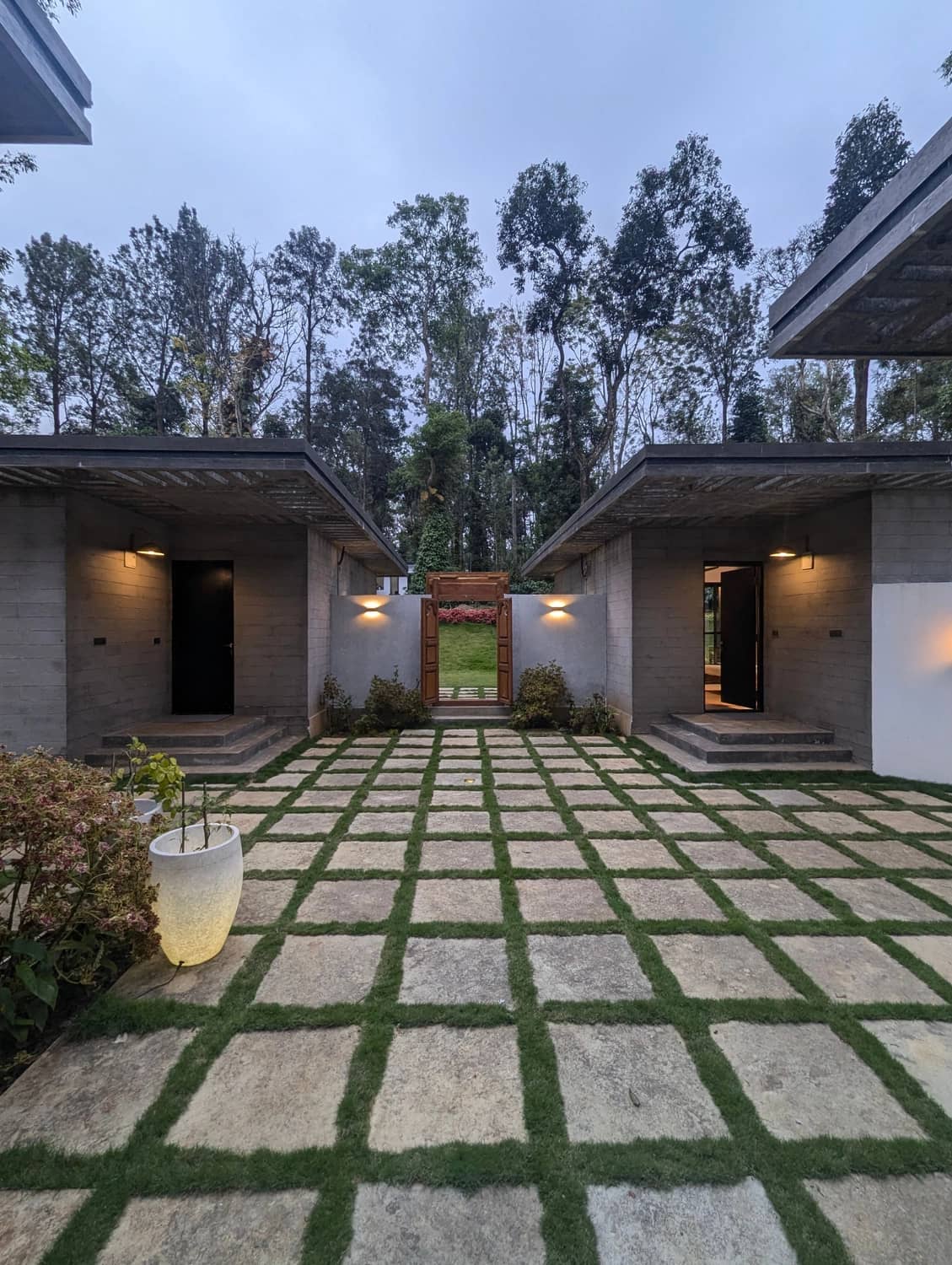 Central courtyard of Earthsong