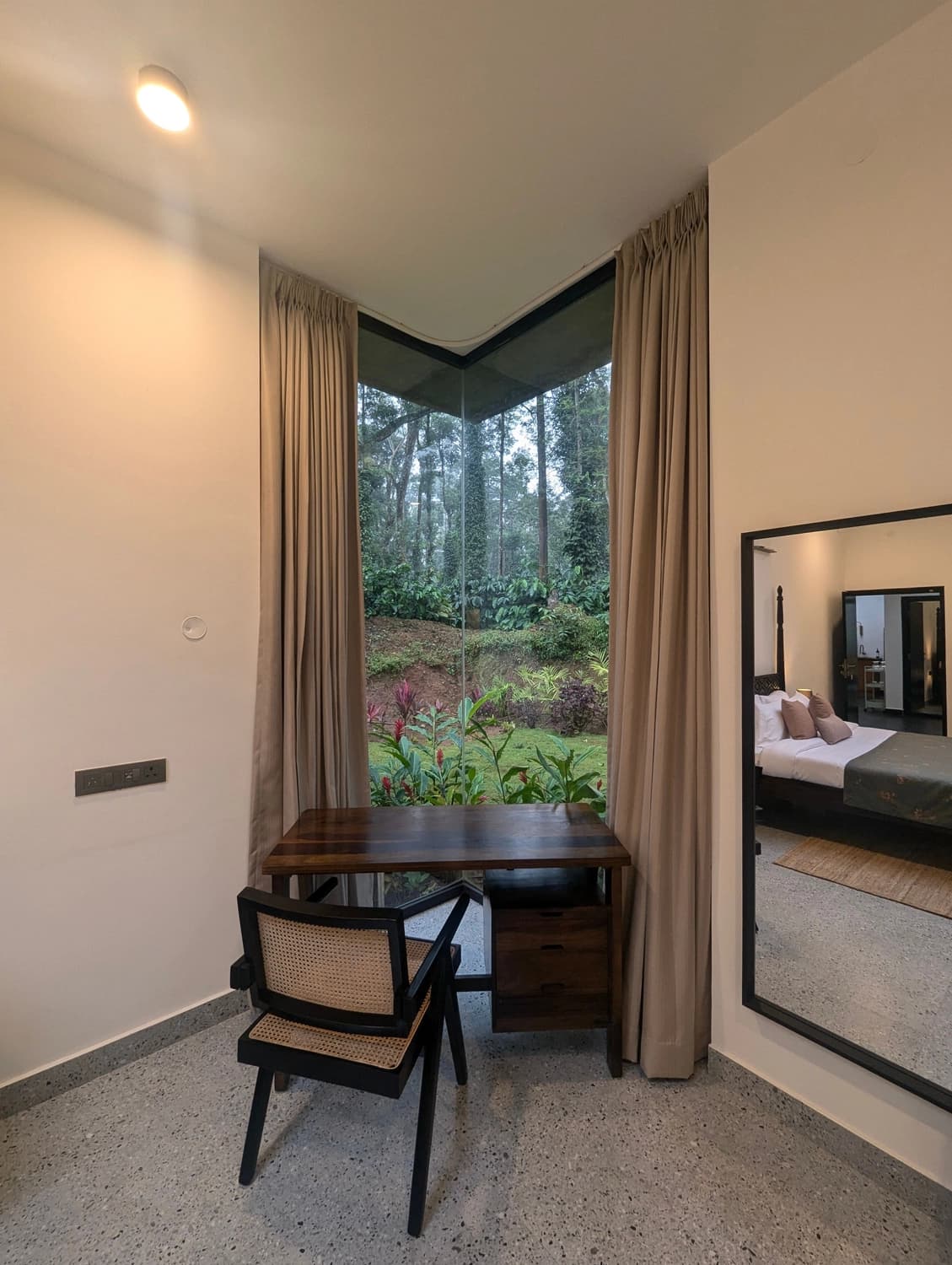 Corner Window of Garden Bedroom